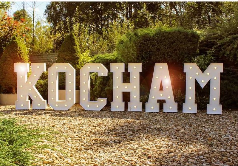 Kraina Dekoracji - Napis Kocham